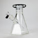 Preemo | 8" Hexagonal Beaker Base – 7mm Thick Geometric Glass [P028] Bongs preemo BLACK