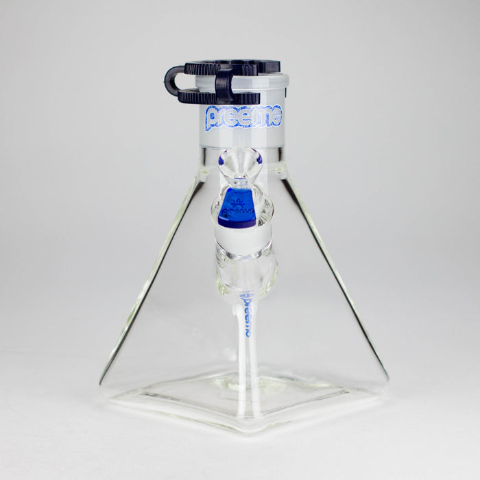 Preemo | 8" Pyramid Beaker Base – 7mm Thick Glass DIY Piece [P006] Glass Bong preemo