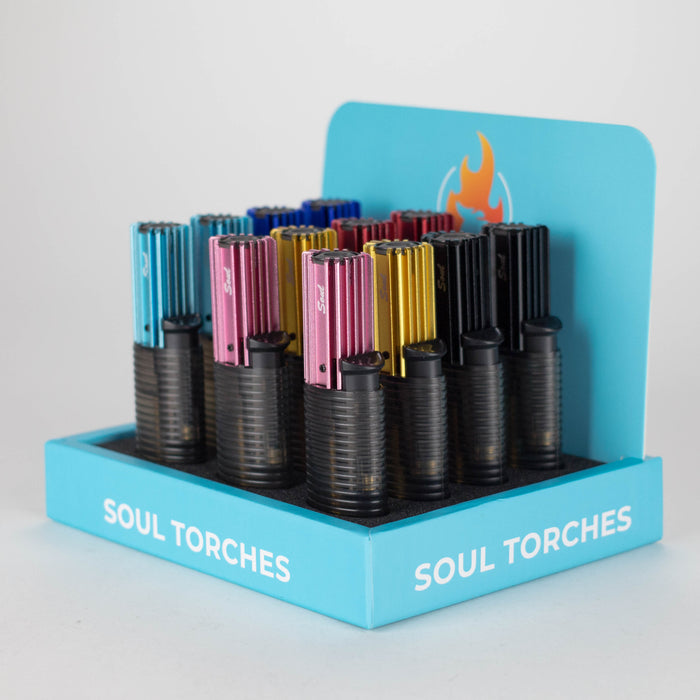 Soul Torches | Multi Color Torch lighter - 12 Count Display [1818] Lighters Canadian Distributor