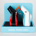Soul Torches | Multi Color Torch lighter - 6 Count Display [1817] Lighters Canadian Distributor