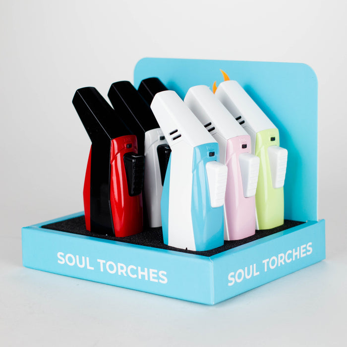 Soul Torches | Multi Color Torch lighter - 6 Count Display [1817] Lighters Canadian Distributor