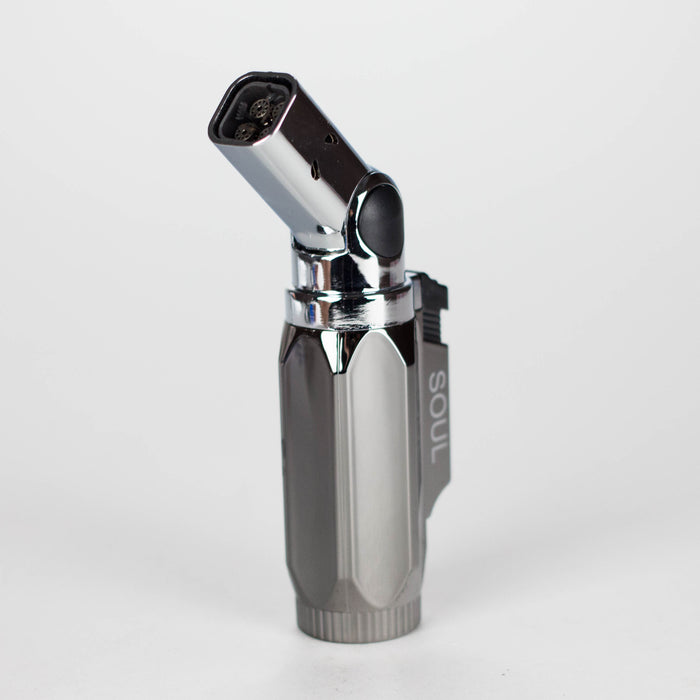 Soul Torch | 4 Jet Flames Torch Lighter – 12 Count Display [15169] | Rotatable Angle Nozzle Lighters Canadian Distributor