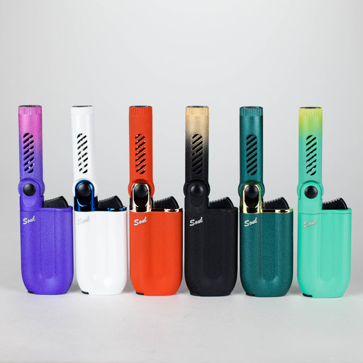 Soul Torch | Multi Color Torch Lighter – 9 Count Display [1809] | Rotating Angle Nozzle Lighters Canadian Distributor