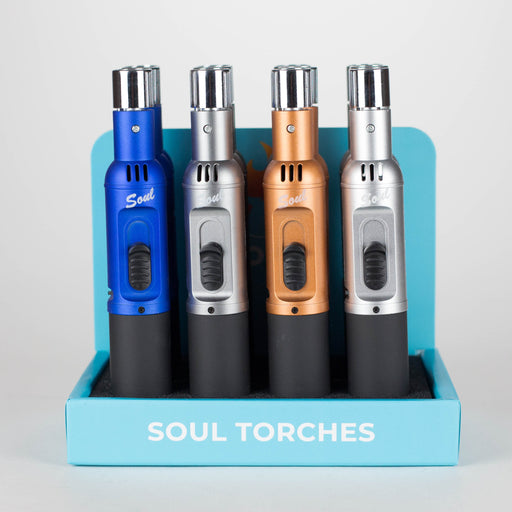 Soul Torches | Multi Color Torch lighter - 12 Count Display [1822] Lighters Canadian Distributor