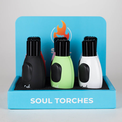 Soul Torches | Multi Color Torch lighter - 6 Count Display [1820] Lighters Canadian Distributor