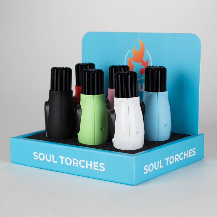 Soul Torches | Multi Color Torch lighter - 6 Count Display [1820] Lighters Canadian Distributor