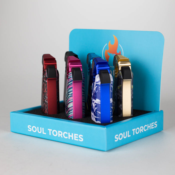 Soul Torches | Multi Color Torch lighter - 6 Count Display [1821] Lighters Canadian Distributor