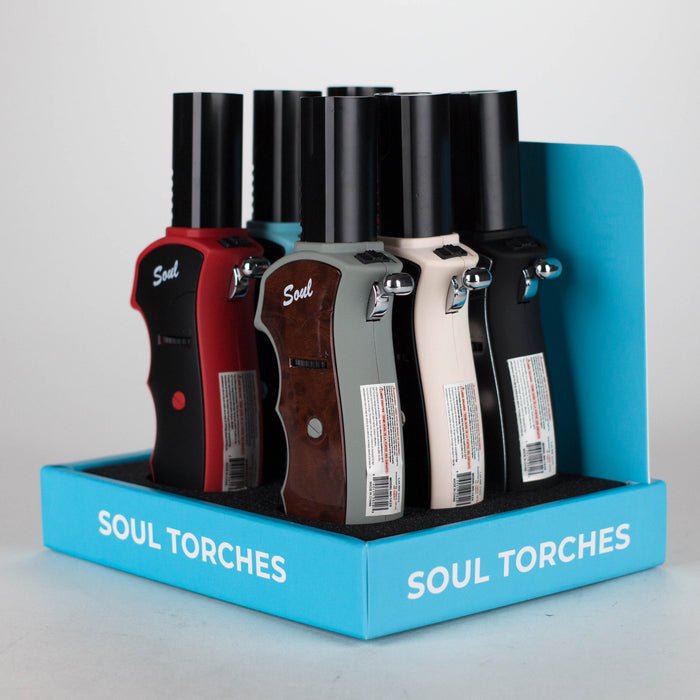 Soul Torches | Multi Color Torch lighter - 6 Count Display [1829] Lighters Canadian Distributor