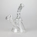 6" Twist Neck Glass Bong with Water Diffuser | 14mm Bowl Joint | Stemless Design Bongs Bongzie Smokes