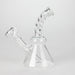 6" Twist Neck Glass Bong with Water Diffuser | 14mm Bowl Joint | Stemless Design Bongs Bongzie Smokes