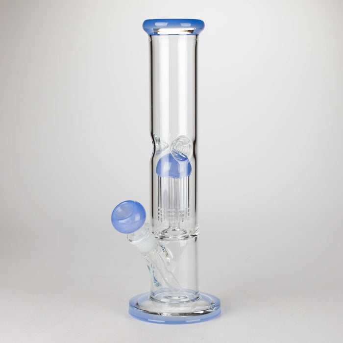12" glass bong with tree arm percolator Bongs Bongzie Smokes Sky Blue