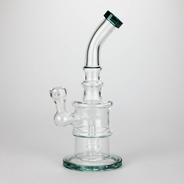 11" Glass Bong with Water Diffuser | 14mm Bowl Joint | Stemless Design Other Shaped Bong Bongzie Smokes