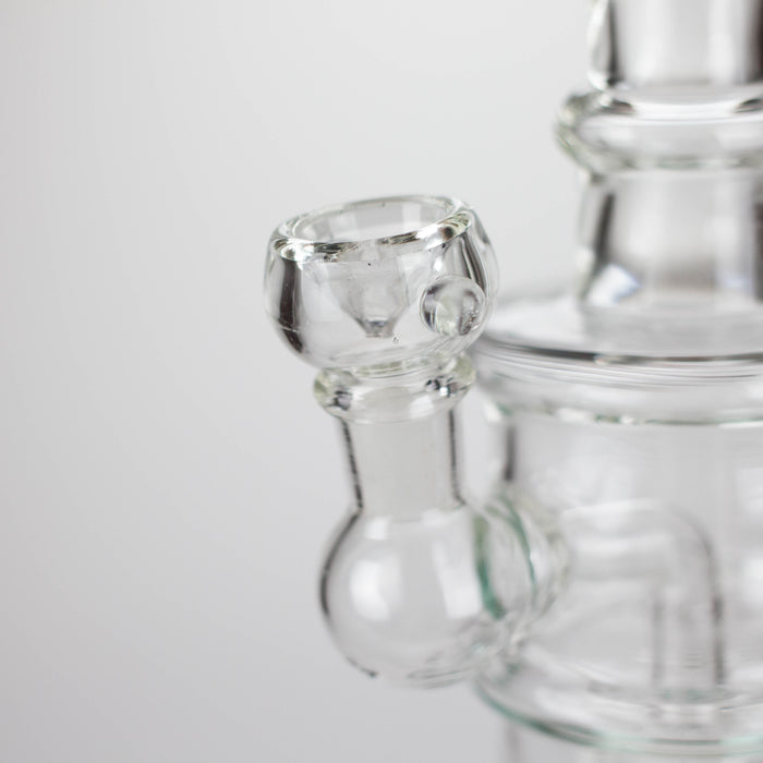 11" Glass Bong with Water Diffuser | 14mm Bowl Joint | Stemless Design Other Shaped Bong Bongzie Smokes
