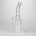 11" Glass Bong with Water Diffuser | 14mm Bowl Joint | Stemless Design Other Shaped Bong Bongzie Smokes White