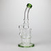 11" Glass Bong with Water Diffuser | 14mm Bowl Joint | Stemless Design Other Shaped Bong Bongzie Smokes Green
