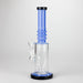 11" Colour Tube Glass Bong with Water Diffuser | 14mm Bowl Joint | Stemless Design Glass Bong Bongzie Smokes Blue