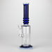 11" Colour Tube Glass Bong with Water Diffuser | 14mm Bowl Joint | Stemless Design Glass Bong Bongzie Smokes Navy Blue