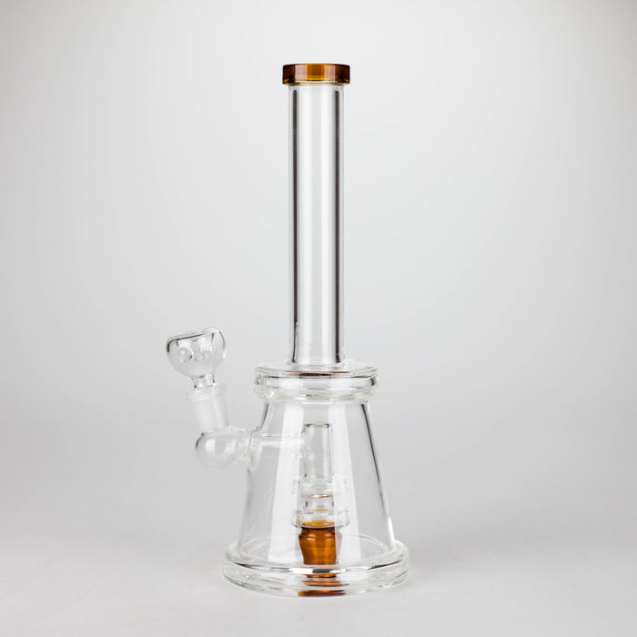 11" Glass Bong with Diffuser | 14mm Bowl Joint | Stemless Design Bongs Bongzie Smokes