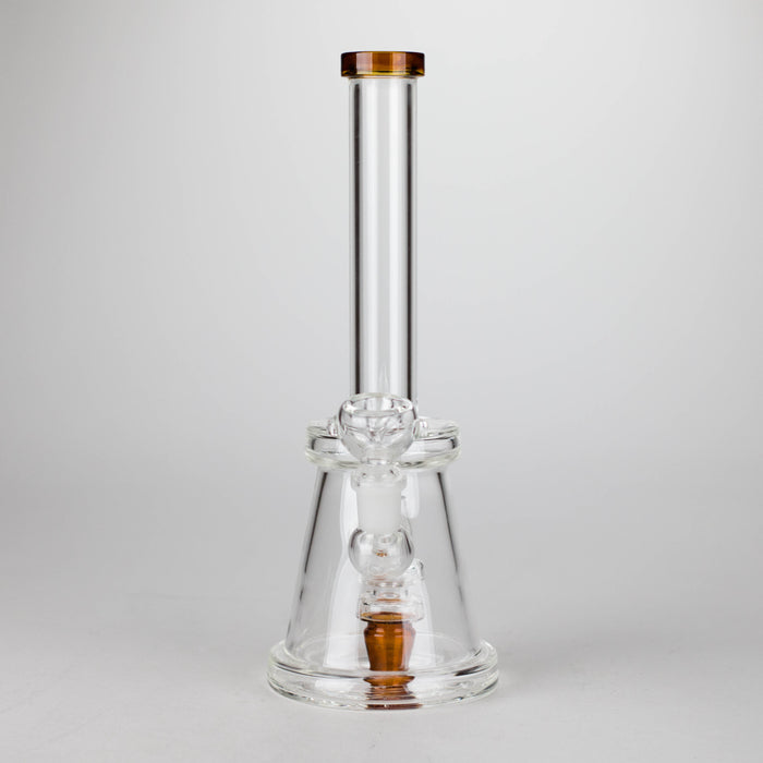11" Glass Bong with Diffuser | 14mm Bowl Joint | Stemless Design Bongs Bongzie Smokes