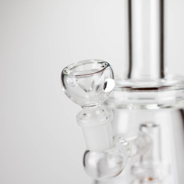 11" Glass Bong with Diffuser | 14mm Bowl Joint | Stemless Design Bongs Bongzie Smokes