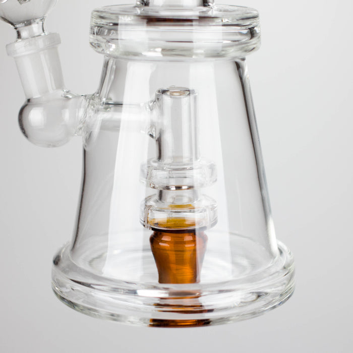 11" Glass Bong with Diffuser | 14mm Bowl Joint | Stemless Design Bongs Bongzie Smokes