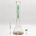 Wellcan | 15" 7mm Psychedelic Thickened Beaker Glass Bong Glass Bong Super Supplys Inc