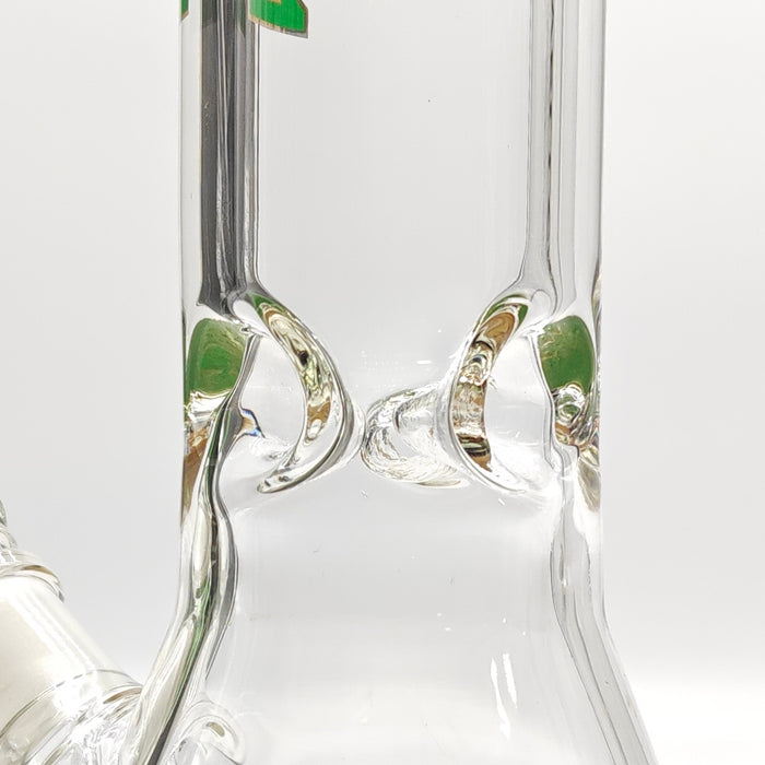 Wellcan | 15" 7mm Psychedelic Thickened Beaker Glass Bong Glass Bong Super Supplys Inc