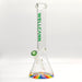 Wellcan | 15" 7mm Psychedelic Thickened Beaker Glass Bong Glass Bong Super Supplys Inc