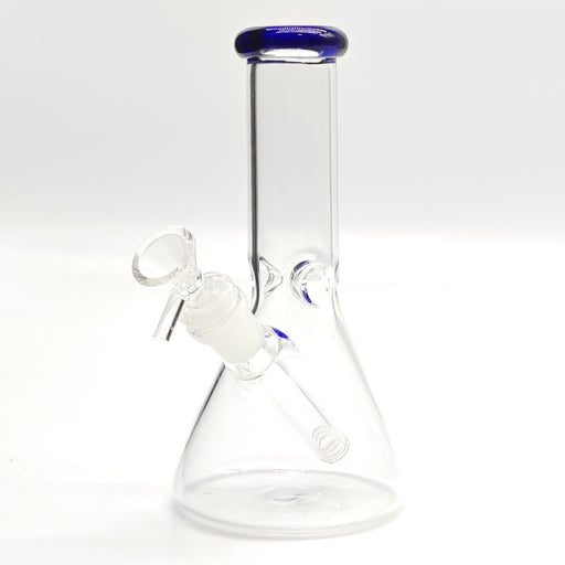 8" Color 4mm Beaker Glass Bong Bongs Super Supplys Inc Blue