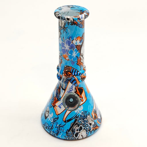 6" Hydrographic Beaker Waterpipe 10Pcs/Box Bongs Super Supplys Inc