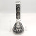 14" Glow in the dark 5mm Beaker Glass Bong Glass Bong Super Supplys Inc