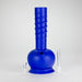 HIT | 12" Silicone Round Water Pipe - with Glass Bowl and Downstem Resin · Silicone · Plastic Bong NIBO Distribution Blue