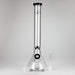 GB | 17" Tall Color Accented Beaker Bong – Slim Straight Tube with Downstem and Bowl Glass Bong RMG WHOLESALE