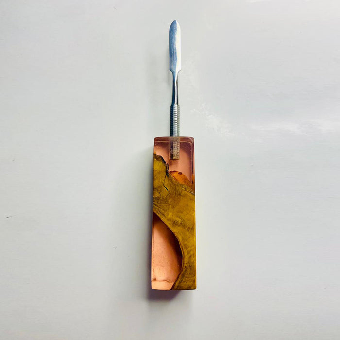 VOW | Olive Wood Epoxy Dabber - Type B – Handcrafted, Durable, and Stylish Cap · Dabber · Insert · Clip · Nail Variety Olive Wood Pink