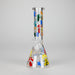 10" GlowShroom Glass Bong – 5mm Thick Glass, Glow-in-the-Dark Mushroom Design Glass Bong DY Glass