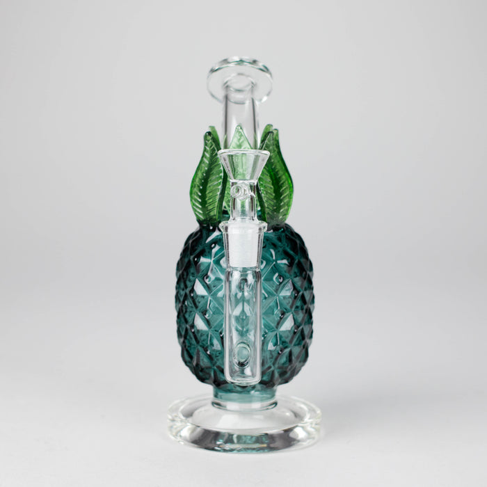 7.5" PinePop Glass Bong – Pineapple Shaped, 5mm Thick Glass Glass Bong DY Glass