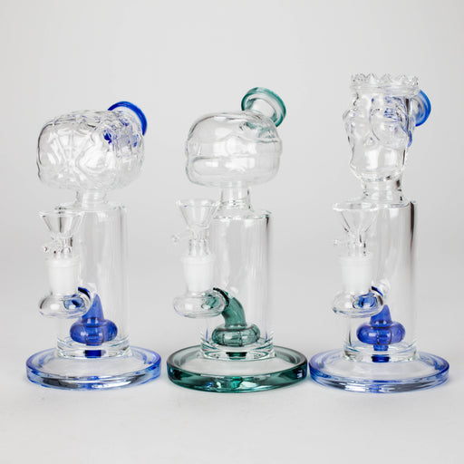 7″ Cartoon Character Glass Water Bong with Diffuser | 14mm Bowl Joint (C802x) Bongs Canadian Distributor