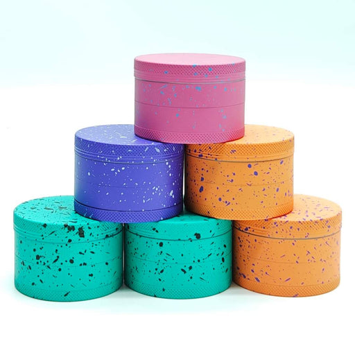 63*42mm 4 Layes Snow Design Metal Grinder Box Of 6_1