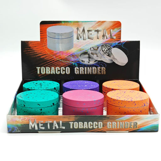 63*42mm 4 Layes Snow Design Metal Grinder Box Of 6_0