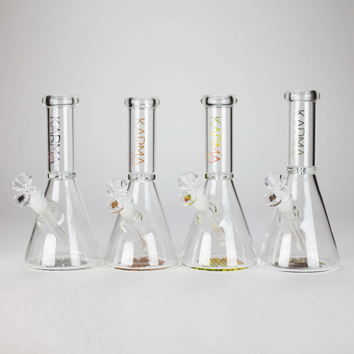 Karma | 9" Skinny Beaker Glass Bong Beaker Bong Maq Distributors
