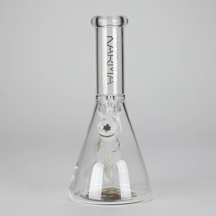 Karma | 9" Skinny Beaker Glass Bong Beaker Bong Maq Distributors Gold