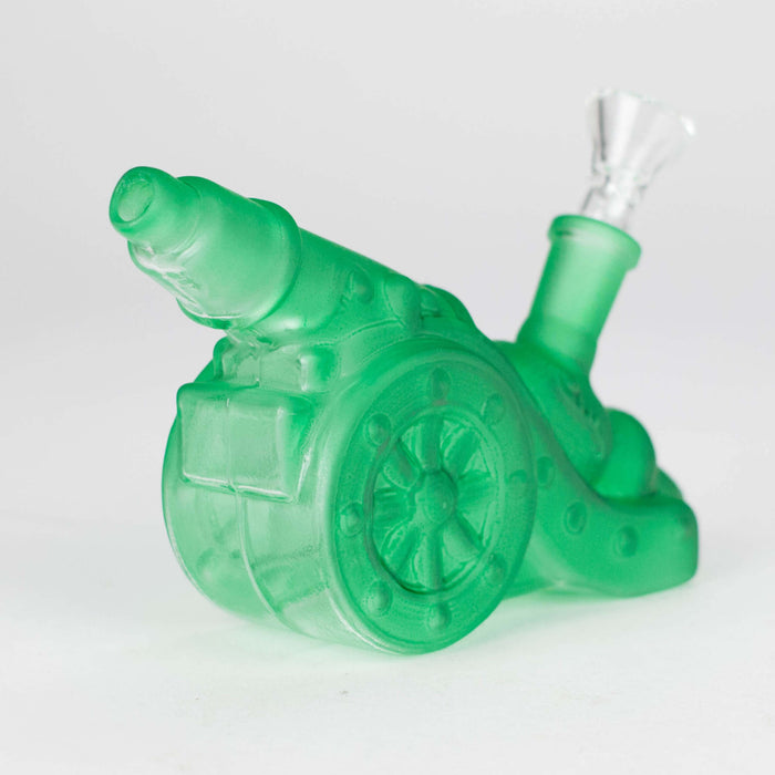 8.5" Neon Cannon Glass Bong Glass Bong JJ Distribution Green