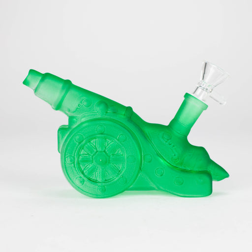 8.5" Neon Cannon Glass Bong Glass Bong JJ Distribution