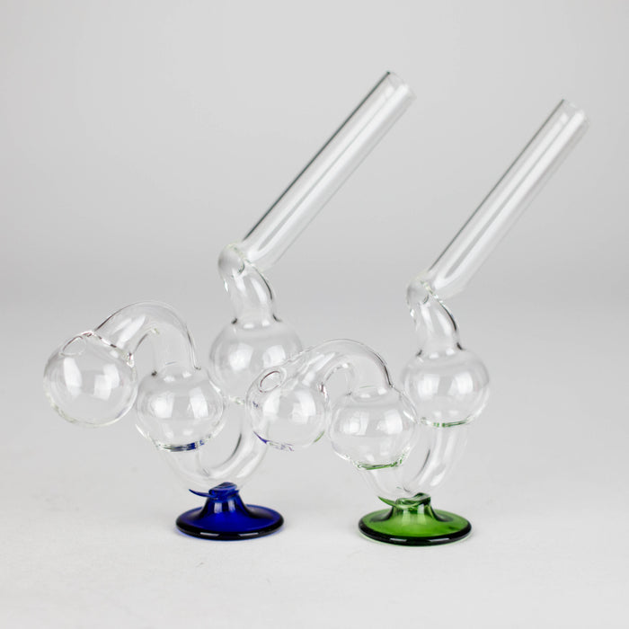 6" Stand Oil Burner Pipe – 2-Pack | Durable Glass, Assorted Colors Glass Bong RMG WHOLESALE