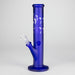 10" Straight Tube Water Pipe with Star Pattern | Durable Glass – Assorted Colors Glass Bong RMG WHOLESALE