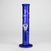 10" Straight Tube Water Pipe with Star Pattern | Durable Glass – Assorted Colors Glass Bong RMG WHOLESALE