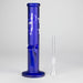 10" Straight Tube Water Pipe with Star Pattern | Durable Glass – Assorted Colors Glass Bong RMG WHOLESALE