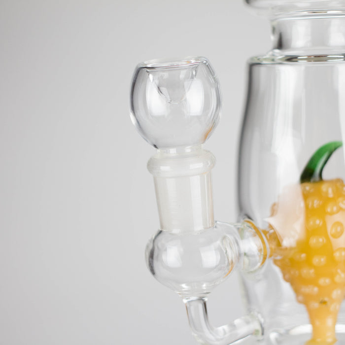 13" Glass Water Pipe with Pineapple Diffuser -Assorted Colors Glass Bong RMG WHOLESALE