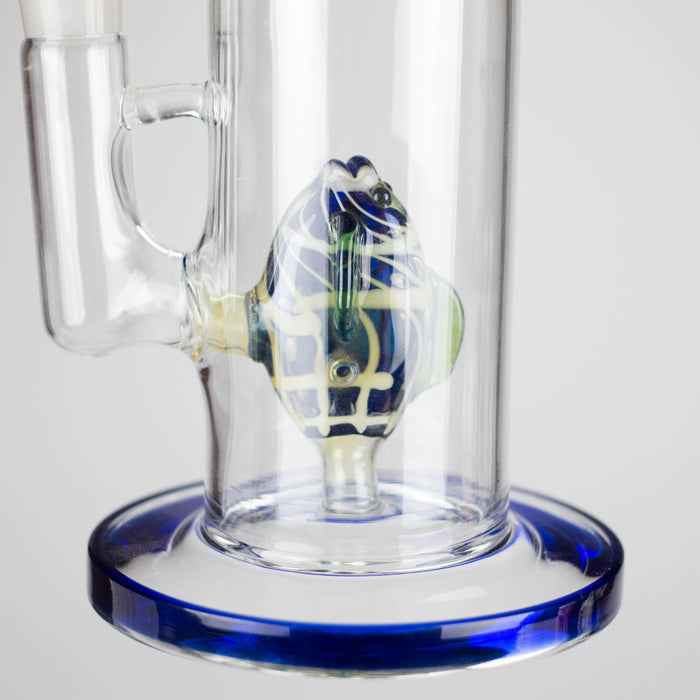 10" Glass Water Pipe with Fish Water Diffuser – Assorted Colors Glass Bong RMG WHOLESALE