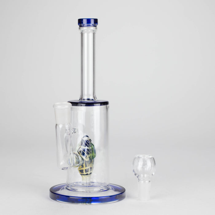10" Glass Water Pipe with Fish Water Diffuser – Assorted Colors Glass Bong RMG WHOLESALE